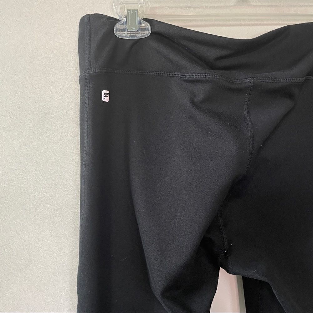 Fabletics bottom Zip Sheer Rose Panel Leggings - Picture 8 of 10